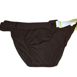 Mossimo Supply Co size X-Large black  belted bikini bottoms NWOT